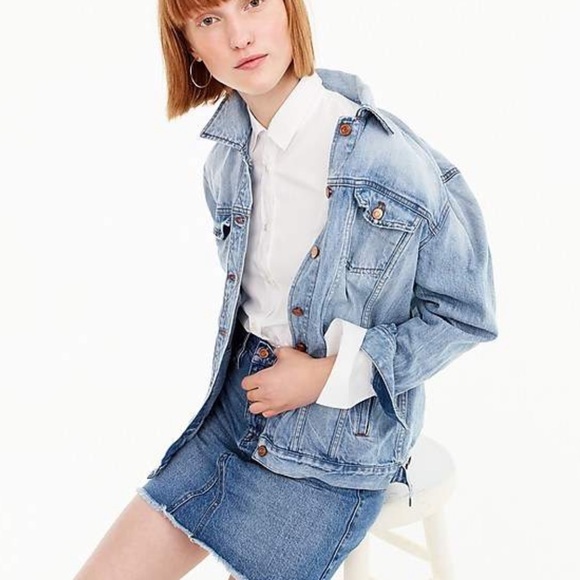 J.Crew oversized denim jacket